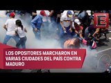 Dos personas mueren en masiva jornada de protestas en Venezuela