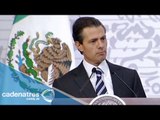 Peña Nieto reafirma su compromiso en el caso Ayotzinapa
