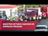 CNTE bloquea carreteras en Oaxaca