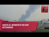 Incendio en ductos de Pemex por toma clandestina en Puebla