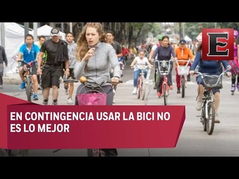 Contingencia le pega a los ciclistas de la CDMX