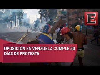 Cumplen 50 días de protestas en Venezuela