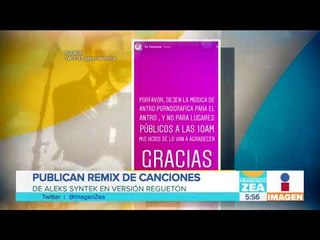 Versión reggaetón de Sexo , pudor y lágrimas de Aleks Syntek | Noticias con Paco Zea