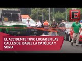Microbús atropella a ciclista en calles de la Benito Juárez