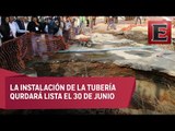 Avanzan obras de colector pluvial en La Paz