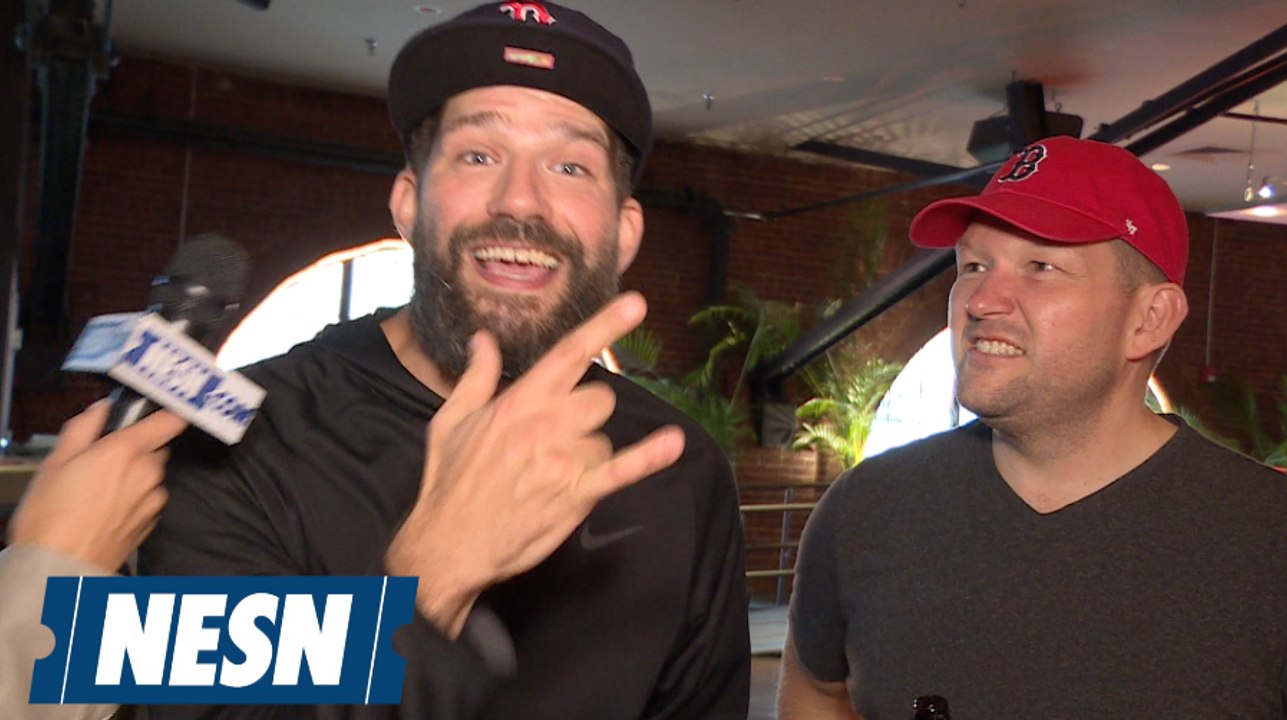 Red Sox Fans Give Pump Up Speeches To Players For ALDS Vs. Yankees