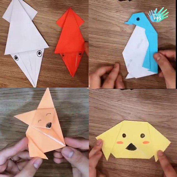 Folding some animals to surprise your kid