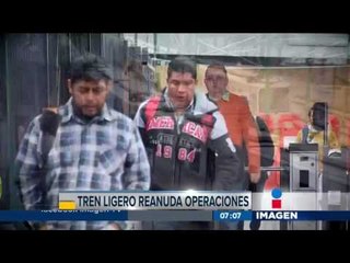 Tren ligero reanuda actividades