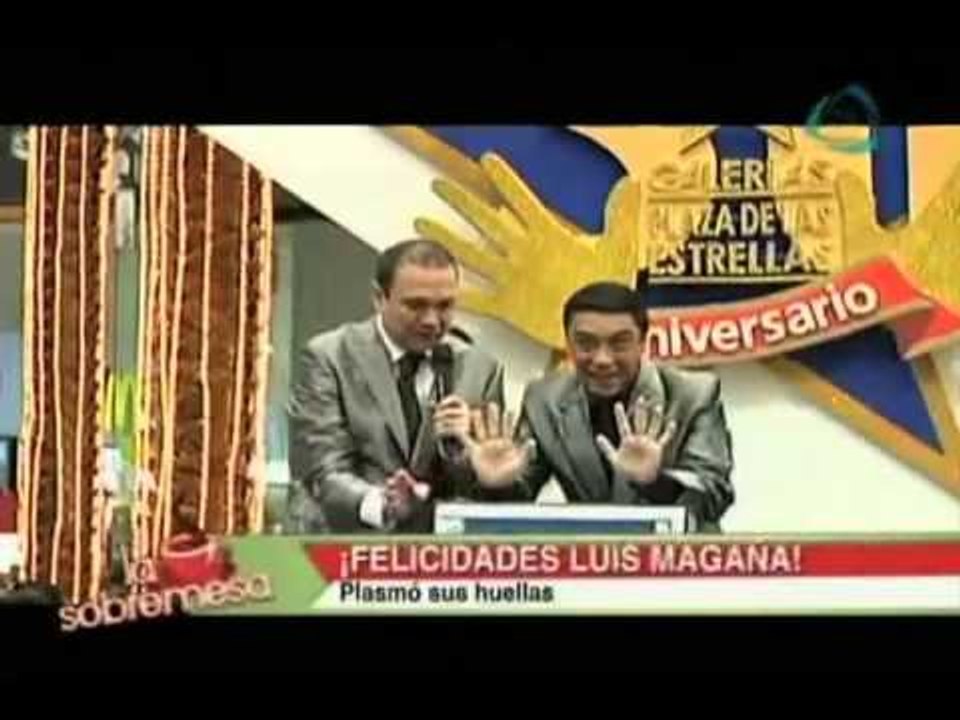 La sobremesa. Luis Magaña plasma sus huellas en Plaza de las Estrellas.mp4