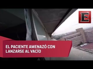 Paramédico evita el suicidio de un joven en Hospital La Raza