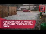 Lluvias con granizo dejan afectaciones en la Ciudad de México