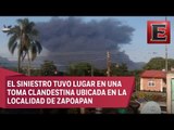 Explosión en toma clandestina en Veracruz deja cinco heridos