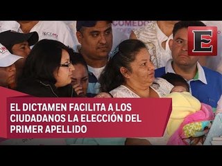 Asamblea aprueba elección libre del orden de apellidos de los hijos
