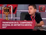 Sergio Chapa, el niño mexicano campeón de cálculo mental