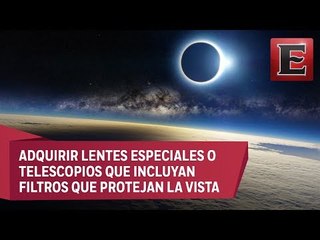 El eclipse solar se apreciará de forma parcial en México
