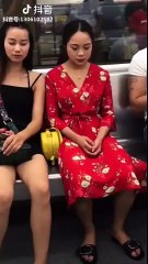 Recommend not to sleep on the subway! haha! :V :V Source:Tiktok