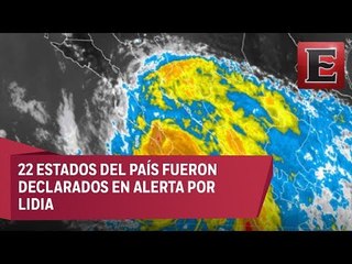 Pronostican lluvias intensas por tormenta tropical Lidia