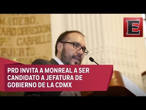 PRD le da la bienvenida a Monreal como candidato a jefe de CDMX