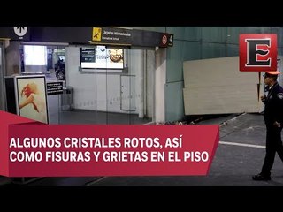 Daños menores en el AICM por temblor de 8.2 grados