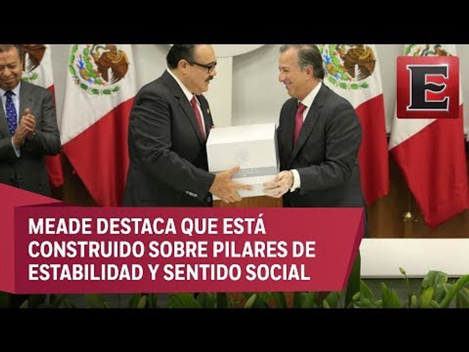 Senado recibe de Hacienda el paquete Paquete Económico 2018