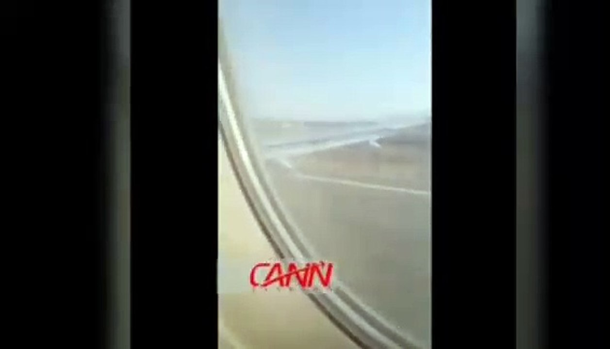 هبوط اضطراري لطائرة ايرباص تابعة لشركة "آسمان" الإيرانية بعد احتراق أحد محركاتها