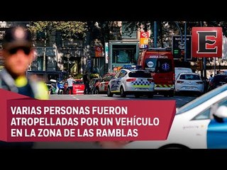 España califica de ataque terrorista el atropello en Barcelona