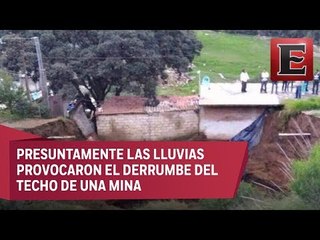 Vecinos de Nicolás Romero reportan socavón de 20 metros