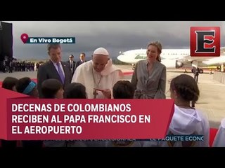 Bienvenida del Papa Francisco en Bogotá