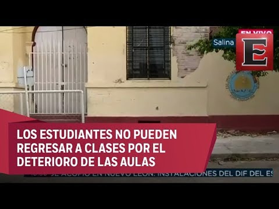 Escuelas dañadas en Salina Cruz, Oaxaca, por sismo