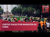 Cierres viales por el Maratón CDMX