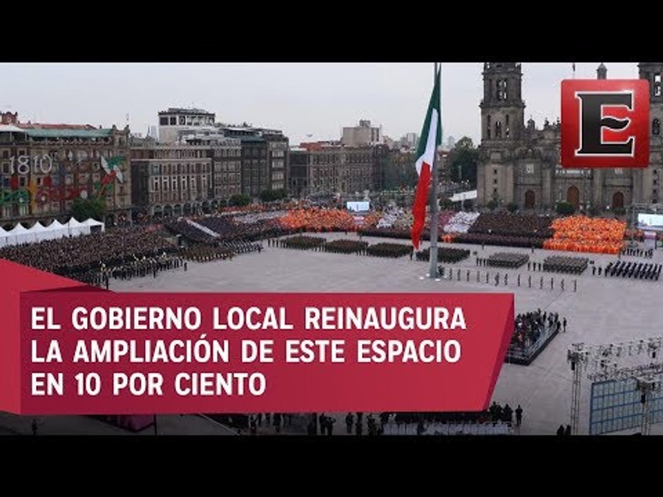 Zócalo capitalino tiene nuevo rostros tras trabajos de remodelación