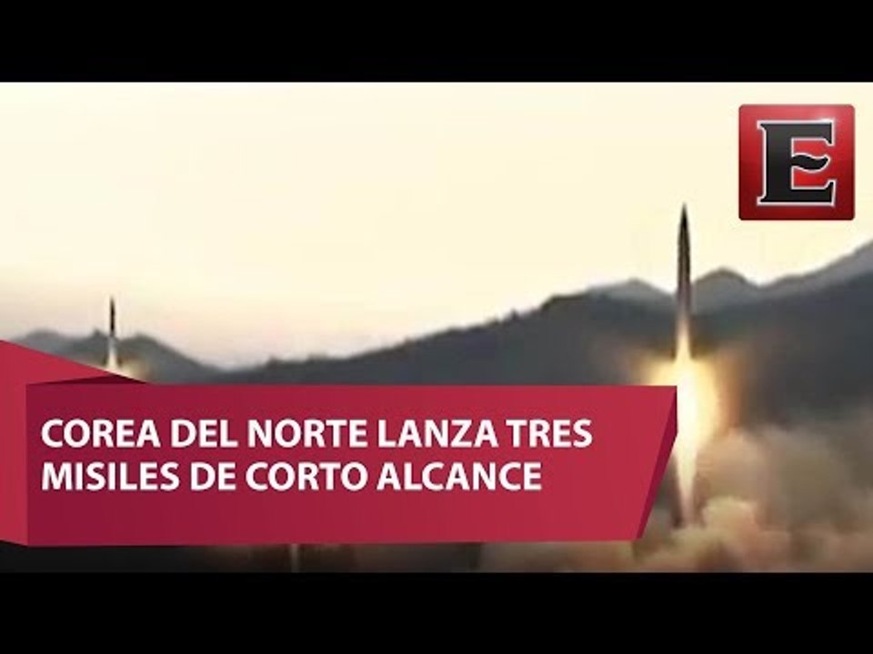 Corea del Norte lanza tres misiles balísticos al mar de Japón