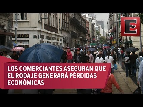 Cierre de vialidades y comercios en el Centro Histórico por filmación de Godzilla