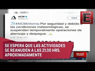 Alexandro Argudín y la suspensión de vuelos en el AICM