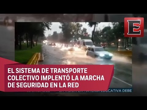 Alerta roja en CDMX por fuertes lluvias