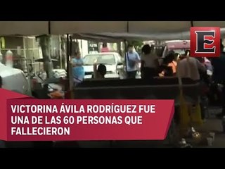 Velan en calles de Morelos a mujer que perdió la vida durante el sismo de 7.1