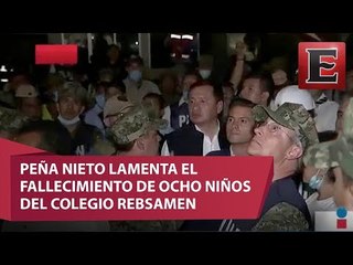 Peña Nieto recorre zonas afectadas por el sismo en la CDMX