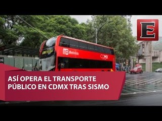 Estos son los servicios de transporte que funcionan con normalidad