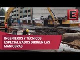 Tapan trabajadores socavón que se formó cerca de Paseo de la Reforma