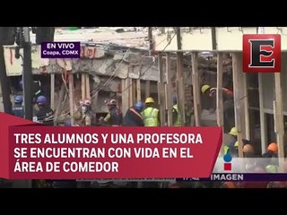 Aurelio Nuño confirma cuatro sobrevivientes en el Colegio Rébsamen