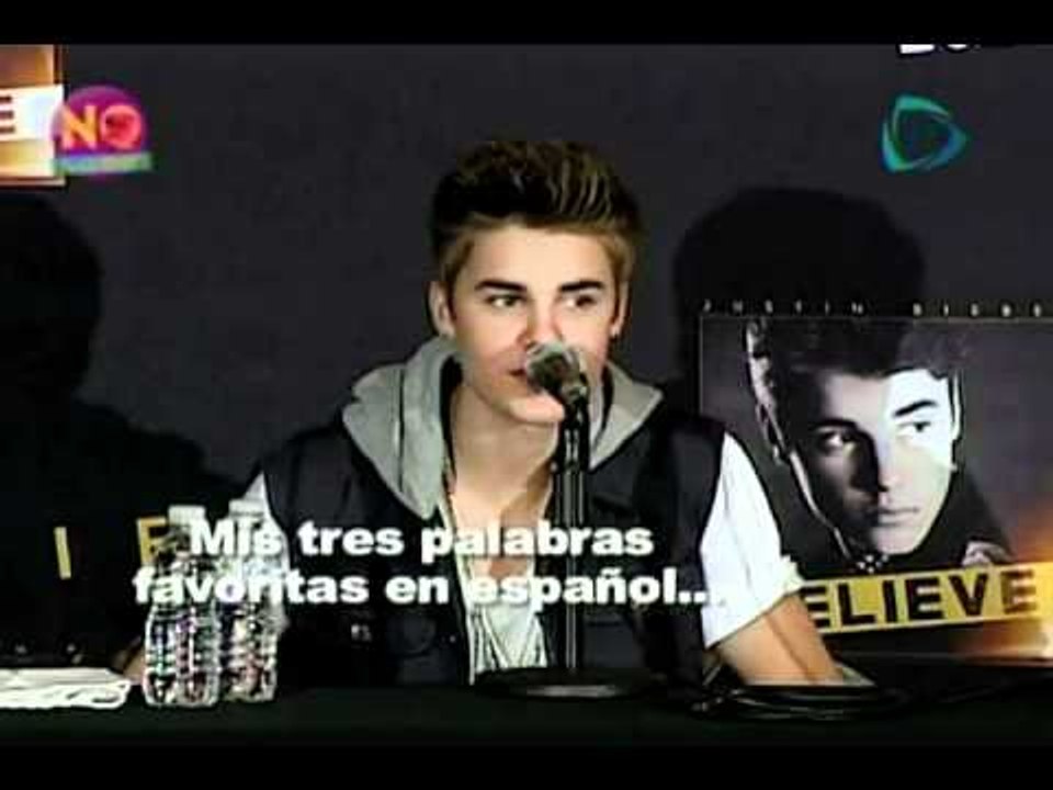 No lo cuentes Conferencia de prensa Justin Beiber