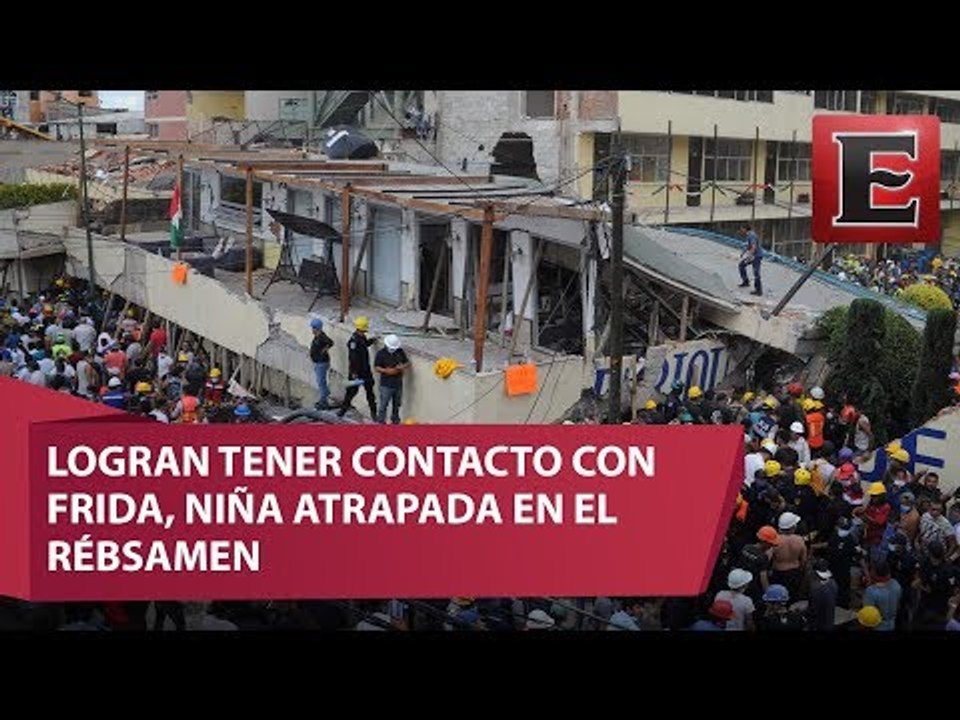 La esperanza continúa: Frida sigue con vida entre escombros del Rébsamen