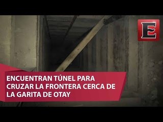 Localizan túnel para cruzar la frontera en Tijuana