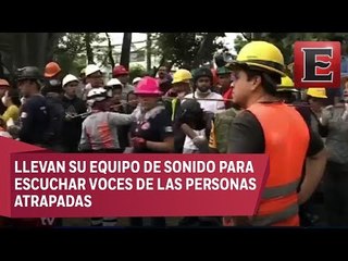 Sonidistas ayudan en labores de rescate por sismo