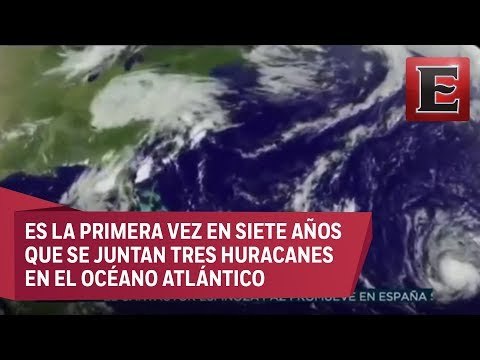 Huracanes 'José' y 'Katia' se unen se unen a 'Irma' en el Atlántico