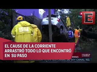 Desbordamiento del río San Buenaventura inunda viviendas en Xochimilco
