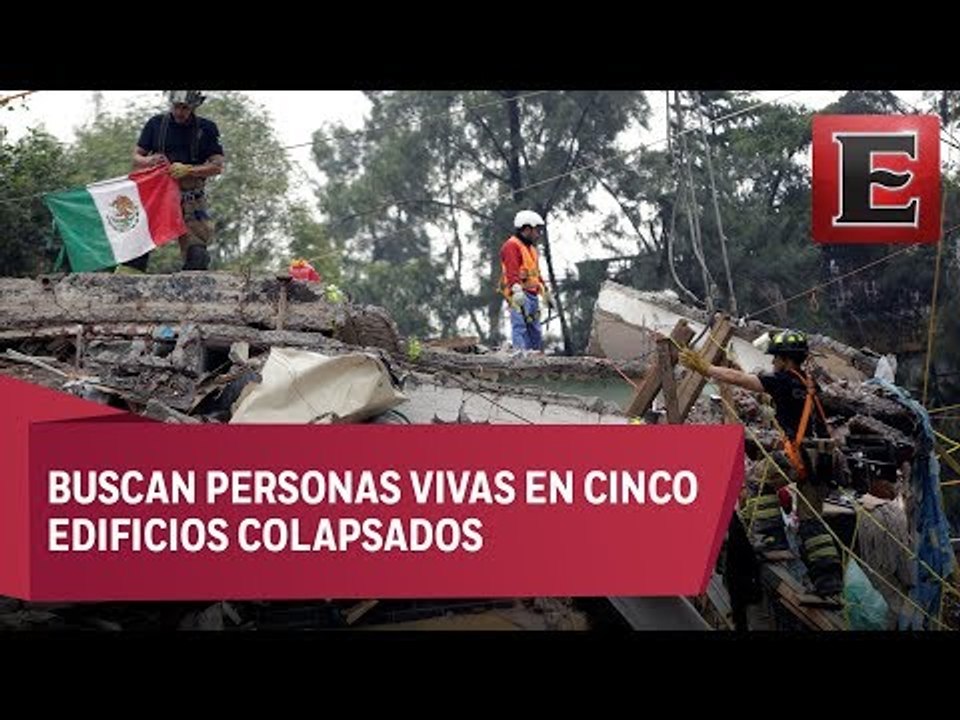 Hay hasta 50 personas aún bajo los escombros en la CDMX, afirma Mancera