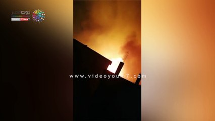 الحرائق تصل إلى المناطق السكنية بالراشدة بسبب الرياح