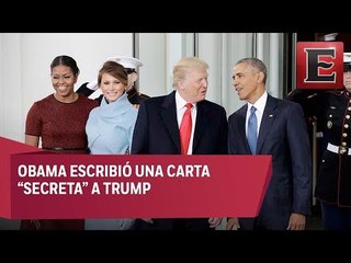 Revelan carta "secreta" de Barack Obama a Donald Trump