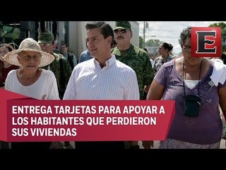Peña Nieto entrega apoyos en Oaxaca a damnificados por sismos